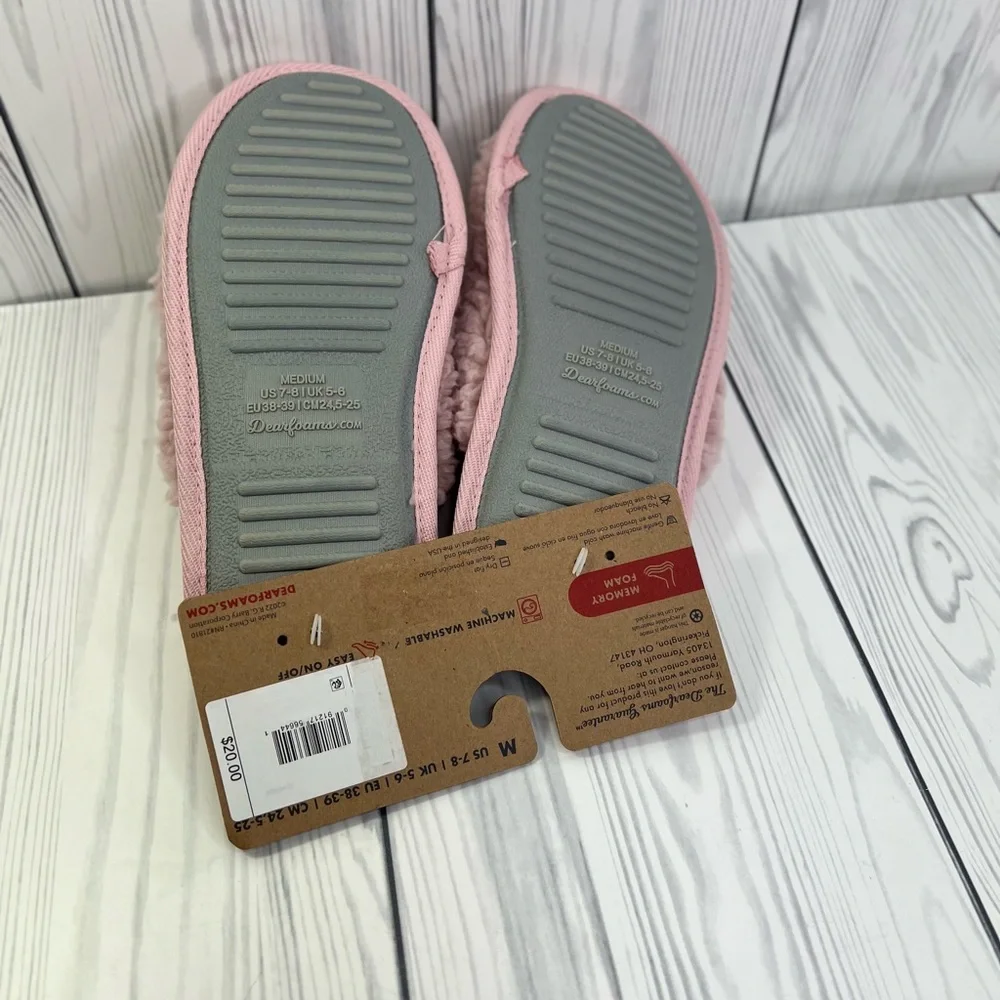 dluxe by dearfoams Kids' Happy Face Slide Slippers